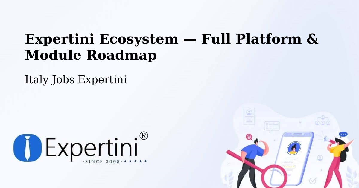 Expertini Ecosystem — Full Platform & Module Roadmap – Concesio